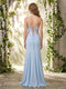 A-Line/Princess Strapless Sleeveless Floor-Length Evening Dresses with Embroidery