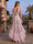 A-Line/Princess V-Neck Sleeveless Asymmetrical Evening Dresses with Ruffles & 3D Floral