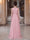 A-Line/Princess V-Neck Sleeveless Floor-Length Evening Dresses with Ruffles & Applique