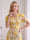 Sheath/Column Scoop Short Sleeves Ankle-Length Wedding Guest Dresses with Embroidery & 3D Floral