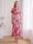 Sheath/Column Scoop Short Sleeves Ankle-Length Wedding Guest Dresses with Embroidery & 3D Floral
