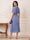 A-Line/Princess Short Sleeves Scoop Tea-length Mother of the Bride Dresses with 3D Floral & Pleats