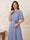 A-Line/Princess Short Sleeves Scoop Tea-length Mother of the Bride Dresses with 3D Floral & Pleats