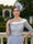 A-Line/Princess Half Sleeves Scoop Knee-Length Mother of the Bride Dresses with Applique &  Lace