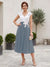 A-Line/Princess V-Neck Short Sleeves Tea-length Mother of the Bride Dresses with Applique & Pleats