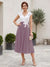 A-Line/Princess V-Neck Short Sleeves Tea-length Mother of the Bride Dresses with Applique & Pleats