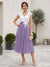 A-Line/Princess V-Neck Short Sleeves Tea-length Mother of the Bride Dresses with Applique & Pleats