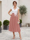 A-Line/Princess V-Neck Short Sleeves Tea-length Mother of the Bride Dresses with Applique & Pleats