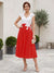A-Line/Princess V-Neck Short Sleeves Tea-length Mother of the Bride Dresses with Applique & Pleats