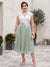 A-Line/Princess V-Neck Short Sleeves Tea-length Plus Size Mother of the Bride Dresses with Applique & Pleats