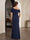 Sheath/Column One Shoulder Short Sleeves Floor-length Mother of the Bride Dresses with Split Side & 3D Floral
