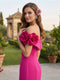 Trumpet/Mermaid Off the Shoulder Sleeveless Floor-length Mother of the Bride Dresses with 3D Floral