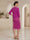 Sheath/Column 2-Piece Scoop Long Sleeves Knee-Length Mother of the Bride Dresses with Applique