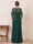 A-Line/Princess Scoop Short Sleeves Floor-Length Mother of the Bride Dresses with Applique & Beading