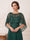 A-Line/Princess Scoop Short Sleeves Floor-Length Mother of the Bride Dresses with Applique & Beading