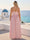 A-Line/Princess Strapless Sleeveless Floor-Length Plus Size Bridesmaid Dresses with Split Side