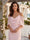 Sheath/Column Cold-Shoulder Half Sleeves Floor-Length Bridesmaid Dresses With Ruched