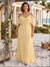 Sheath/Column Cold-Shoulder Half Sleeves Floor-Length Plus Size Bridesmaid Dresses With Ruched
