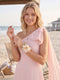 A-Line/Princess One-Shoulder Sleeveless Floor-Length Bridesmaid Dresses with Split Side