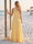 A-Line/Princess One-Shoulder Sleeveless Floor-Length Bridesmaid Dresses with Split Side & Ruched