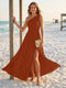 A-Line/Princess One-Shoulder Sleeveless Floor-Length Bridesmaid Dresses with Split Side & Ruched