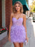 Sheath/Column Strapless Sweetheart Sleeveless Short Homecoming Dresses With Applique
