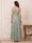 A-Line/Princess V-Neck Cap Sleeves Floor-Length Mother of the Bride Dresses with Applique