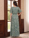 Sheath/Column Scoop Flutter Sleeves Floor-Length Mother of the Bride Dresses with Sequins