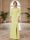 Sheath/Column Scoop 3/4 Sleeves Floor-length Mother of the Bride Dresses with Split Side & Appliques