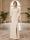 Sheath/Column Scoop 3/4 Sleeves Floor-length Mother of the Bride Dresses with Split Side & Appliques