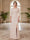 Sheath/Column Scoop 3/4 Sleeves Floor-length Mother of the Bride Dresses with Split Side & Appliques