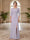 Sheath/Column Scoop 3/4 Sleeves Floor-length Mother of the Bride Dresses with Split Side & Appliques