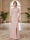 Sheath/Column Scoop 3/4 Sleeves Floor-length Mother of the Bride Dresses with Split Side & Appliques