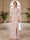 Sheath/Column Scoop 3/4 Sleeves Floor-length Mother of the Bride Dresses with Split Side & Appliques