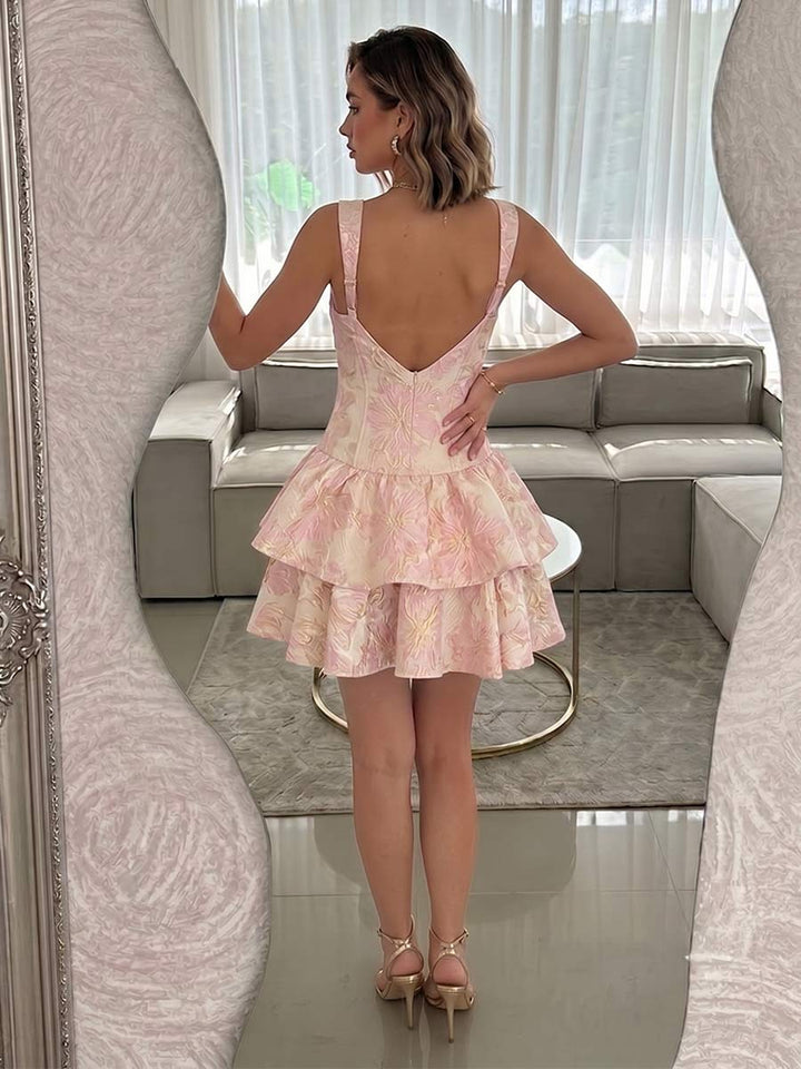 A-Line/Princess Sweetheart Sleeveless Short/Mini Homecoming Dresses with Ruffles