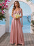 A-Line/Princess Spaghetti Straps Sleeveless Floor-Length Prom Dresses With Ruched