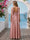 A-Line/Princess Spaghetti Straps Sleeveless Floor-Length Prom Dresses With Ruched
