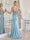 Trumpet/Mermaid Spaghetti Straps Sleeveless Floor-Length Formal Dresses With Beading & Rhinestone