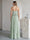 A-Line/Princess Strapless Sleeveless Floor-Length Bridesmaid Dresses with Split Side & Ruched