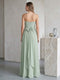 A-Line/Princess Strapless Sleeveless Floor-Length Bridesmaid Dresses with Split Side & Ruched
