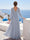 A-Line/Princess Long Sleeves V-Neck Floor Length Bridesmaid Dresses with Ruched
