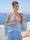 A-Line/Princess Halter Sleeveless Floor-Length Bridesmaid Dresses with Split Side & Pleats