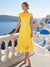 A-Line/Princess Scoop Cap Sleeves Tea-Length Mother of the Bride Dresses with Applique & Sequins