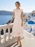 A-Line/Princess Scoop Cap Sleeves Tea-Length Mother of the Bride Dresses with Applique & Sequins