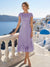 A-Line/Princess Scoop Cap Sleeves Tea-Length Mother of the Bride Dresses with Applique & Sequins