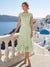 A-Line/Princess Scoop Cap Sleeves Tea-Length Mother of the Bride Dresses with Applique & Sequins