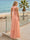 A-Line/Princess Sleeveless Halter Floor-Length Bridesmaid Dresses with Split Side & Pleats