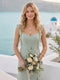 Sheath/Column Sweetheart Sleeveless Long Bridesmaid Dresses with Split Side & Ruffles