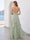 A-Line/Princess Spaghetti Straps Sleeveless Floor-Length Long Bridesmaid Dresses with Ruffles