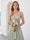 A-Line/Princess Spaghetti Straps Sleeveless Floor-Length Long Bridesmaid Dresses with Ruffles